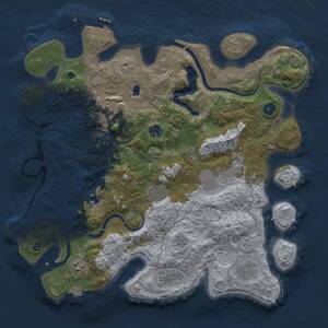 Thumbnail Rust Map: Procedural Map, Size: 4000, Seed: 1178670548, 14 Monuments