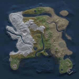 Thumbnail Rust Map: Procedural Map, Size: 3250, Seed: 631429776, 12 Monuments
