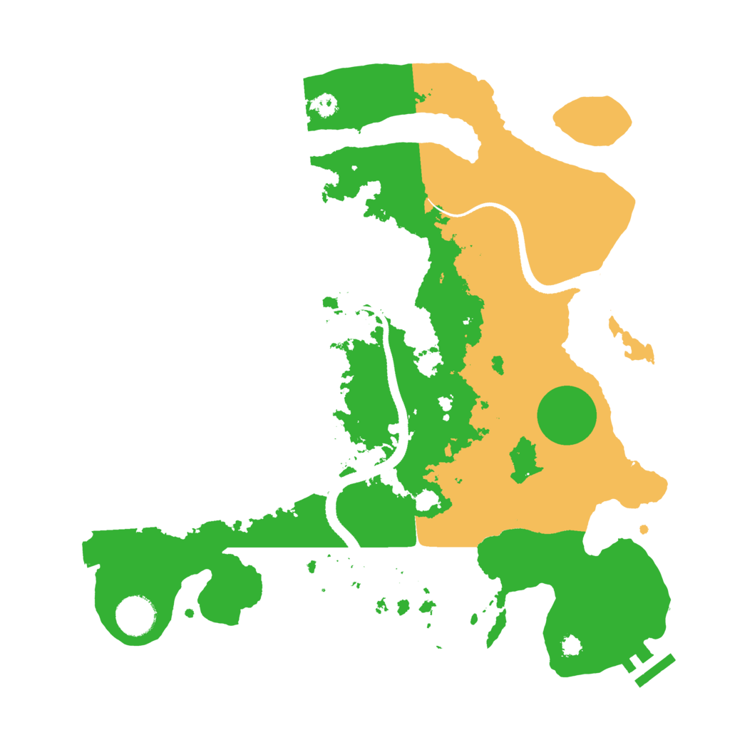 Biome Rust Map: Procedural Map, Size: 3250, Seed: 631429776