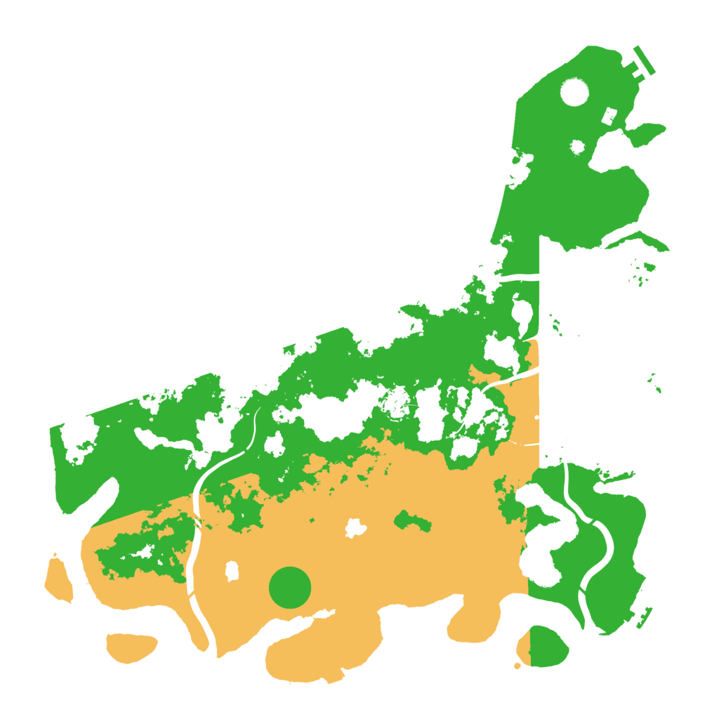 Biome Rust Map: Procedural Map, Size: 4500, Seed: 352069366