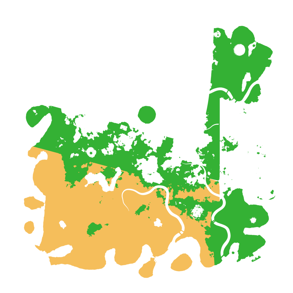 Biome Rust Map: Procedural Map, Size: 4500, Seed: 887363382