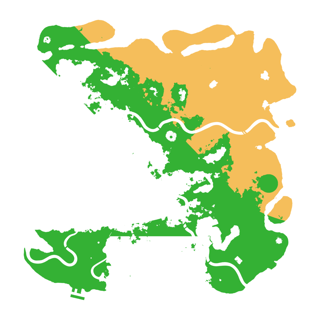 Biome Rust Map: Procedural Map, Size: 4500, Seed: 772553772