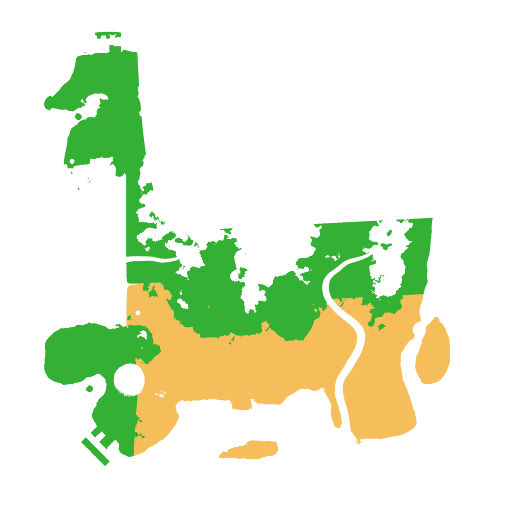 Biome Rust Map: Procedural Map, Size: 3000, Seed: 634061192