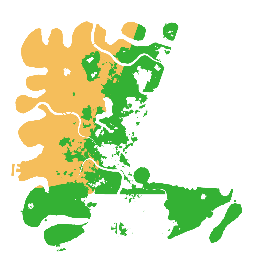 Biome Rust Map: Procedural Map, Size: 4400, Seed: 5533954