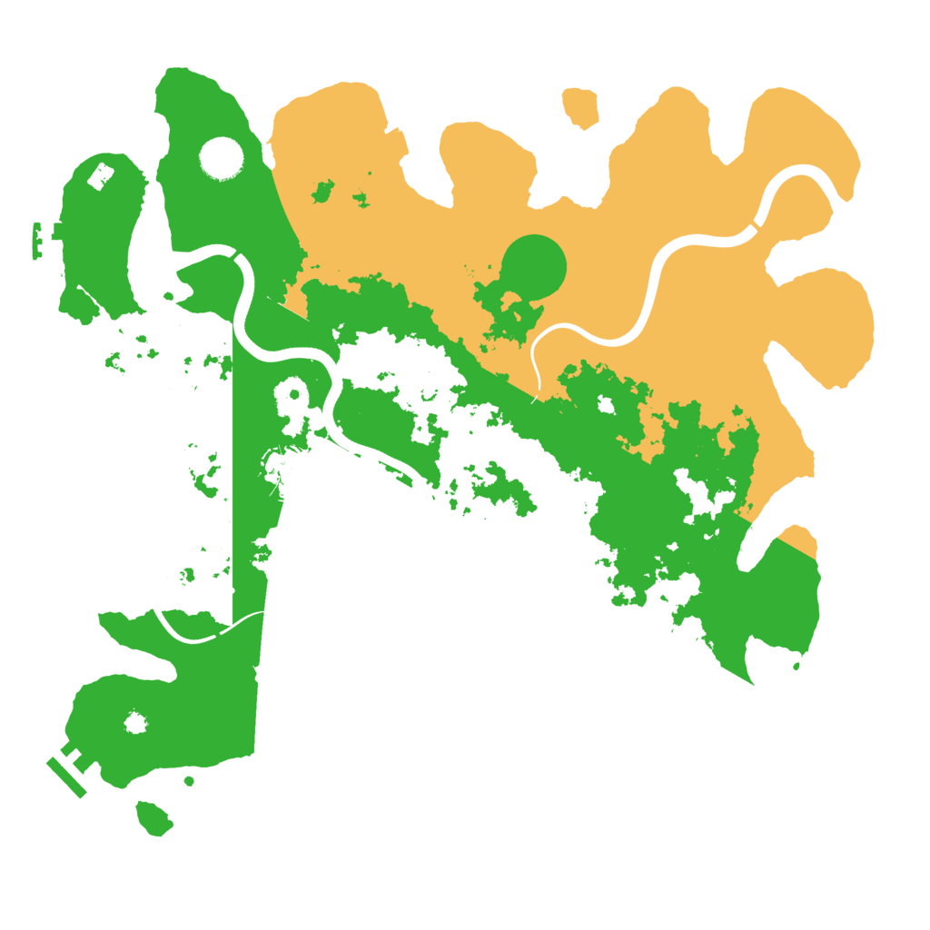 Biome Rust Map: Procedural Map, Size: 3800, Seed: 764454601