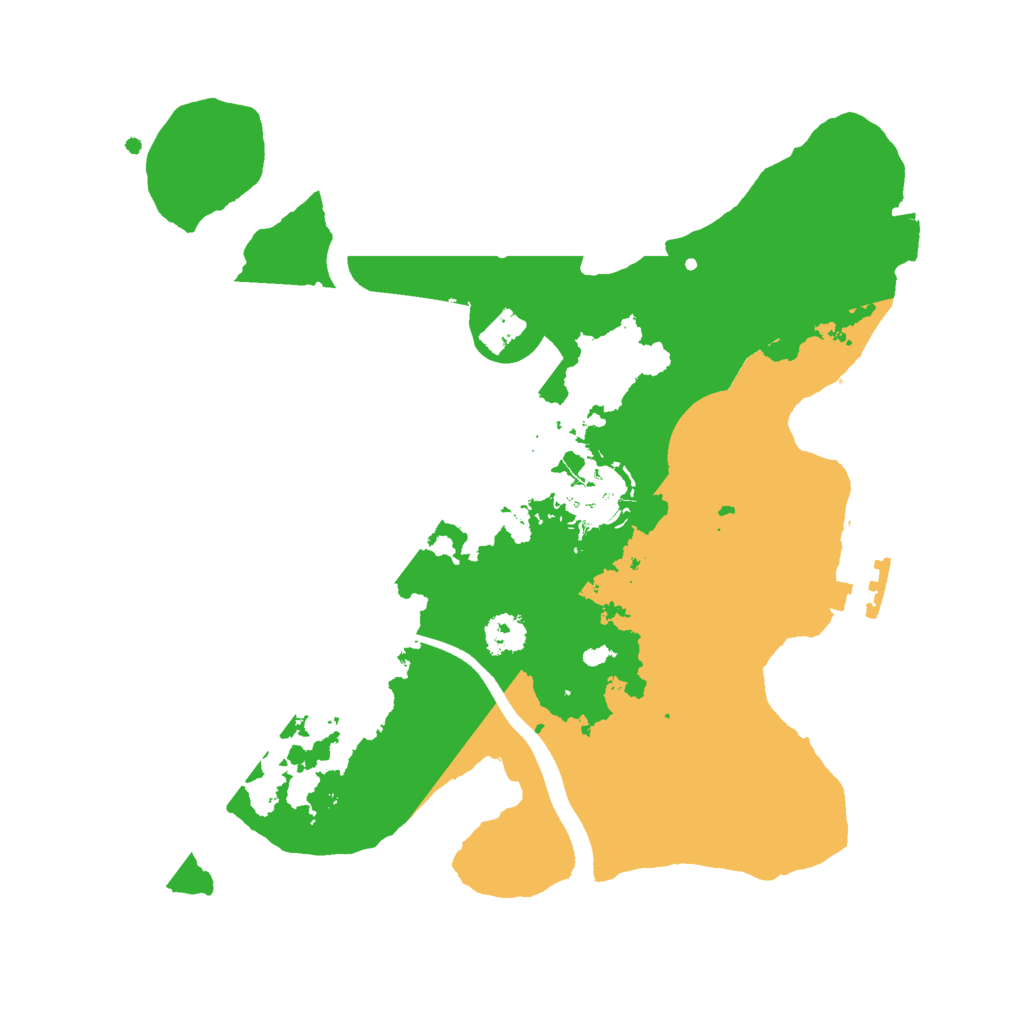 Biome Rust Map: Procedural Map, Size: 2500, Seed: 935045948
