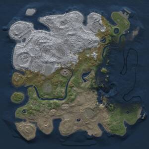Thumbnail Rust Map: Procedural Map, Size: 4000, Seed: 124577, 17 Monuments