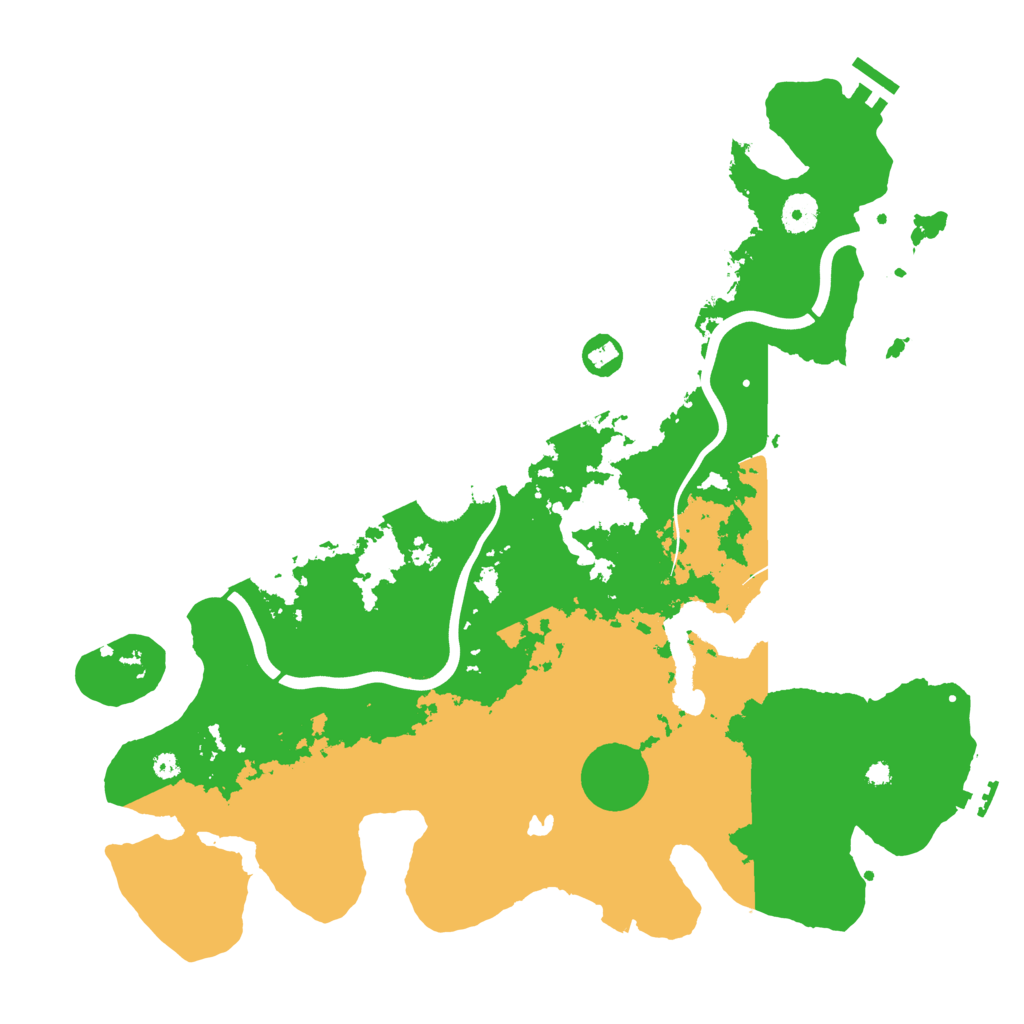 Biome Rust Map: Procedural Map, Size: 4000, Seed: 124577