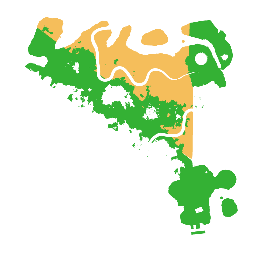 Biome Rust Map: Procedural Map, Size: 3700, Seed: 953676