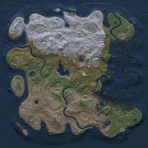 Thumbnail Rust Map: Procedural Map, Size: 4250, Seed: 540753448, 16 Monuments