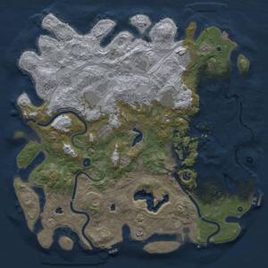 Thumbnail Rust Map: Procedural Map, Size: 4800, Seed: 2029985284, 17 Monuments