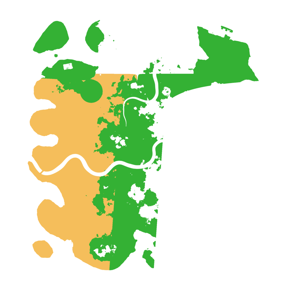 Biome Rust Map: Procedural Map, Size: 3500, Seed: 21341107
