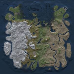 Thumbnail Rust Map: Procedural Map, Size: 4800, Seed: 1032135044, 17 Monuments