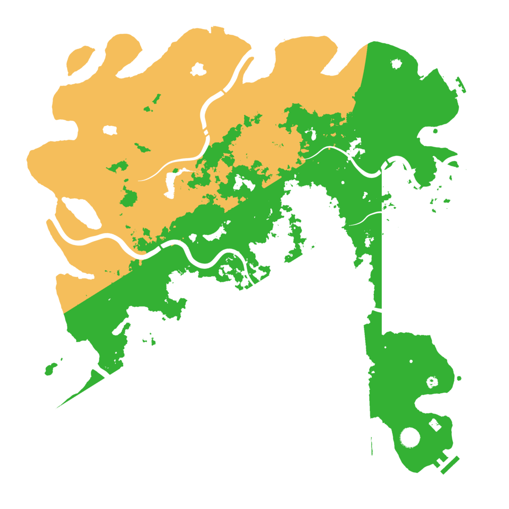 Biome Rust Map: Procedural Map, Size: 4500, Seed: 355343611