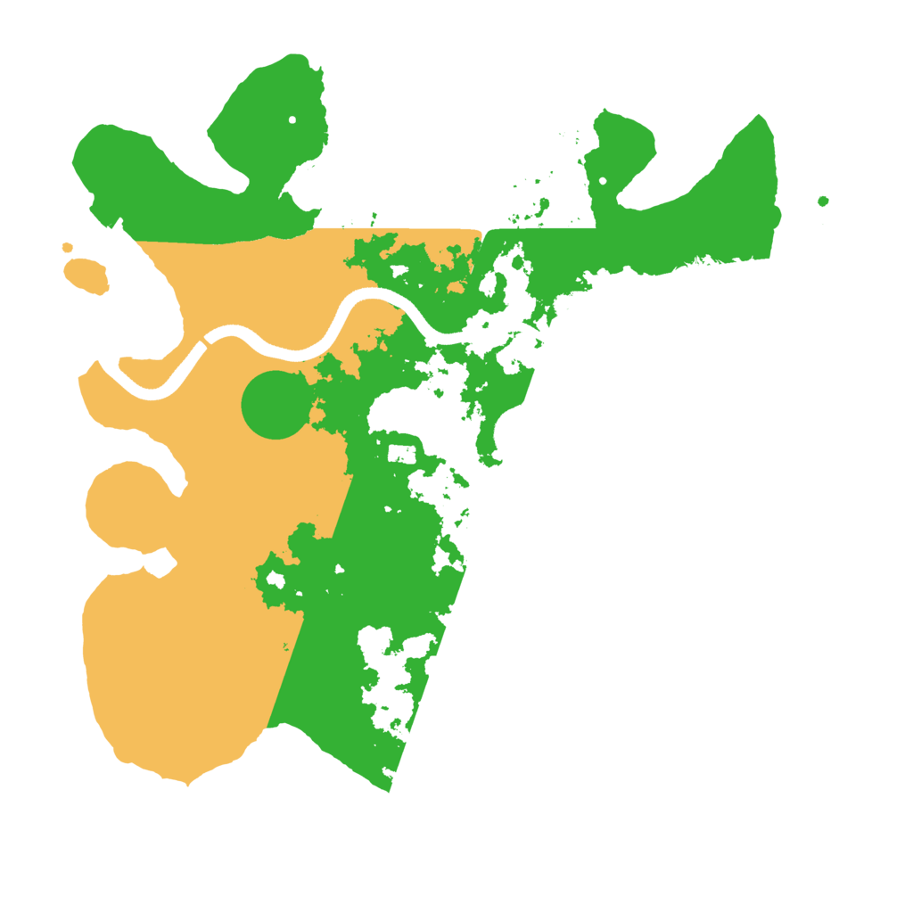Biome Rust Map: Procedural Map, Size: 3500, Seed: 942025