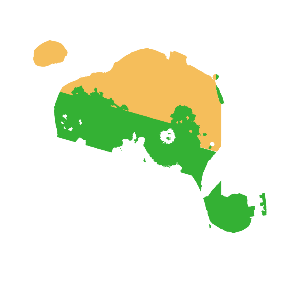 Biome Rust Map: Procedural Map, Size: 2000, Seed: 54025264