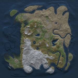 Thumbnail Rust Map: Procedural Map, Size: 4000, Seed: 990363, 14 Monuments