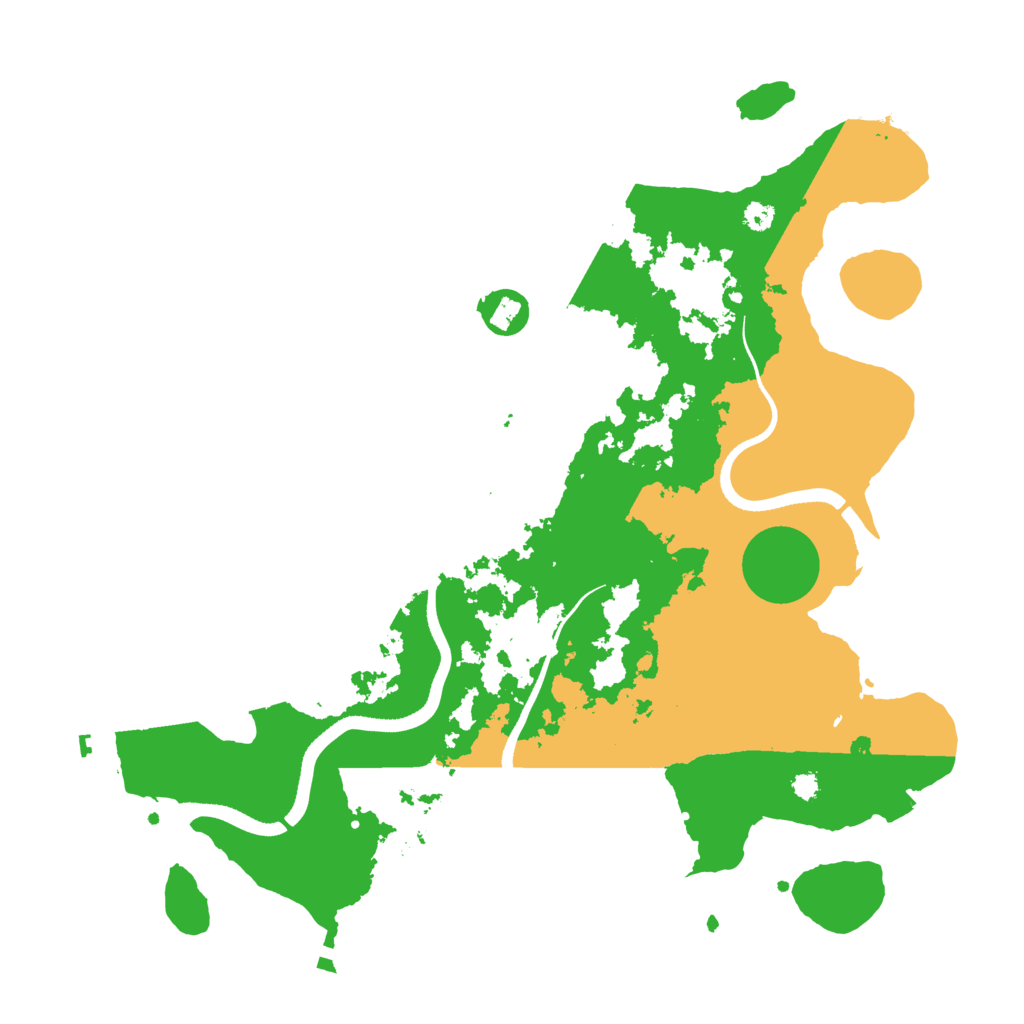 Biome Rust Map: Procedural Map, Size: 3500, Seed: 5465451