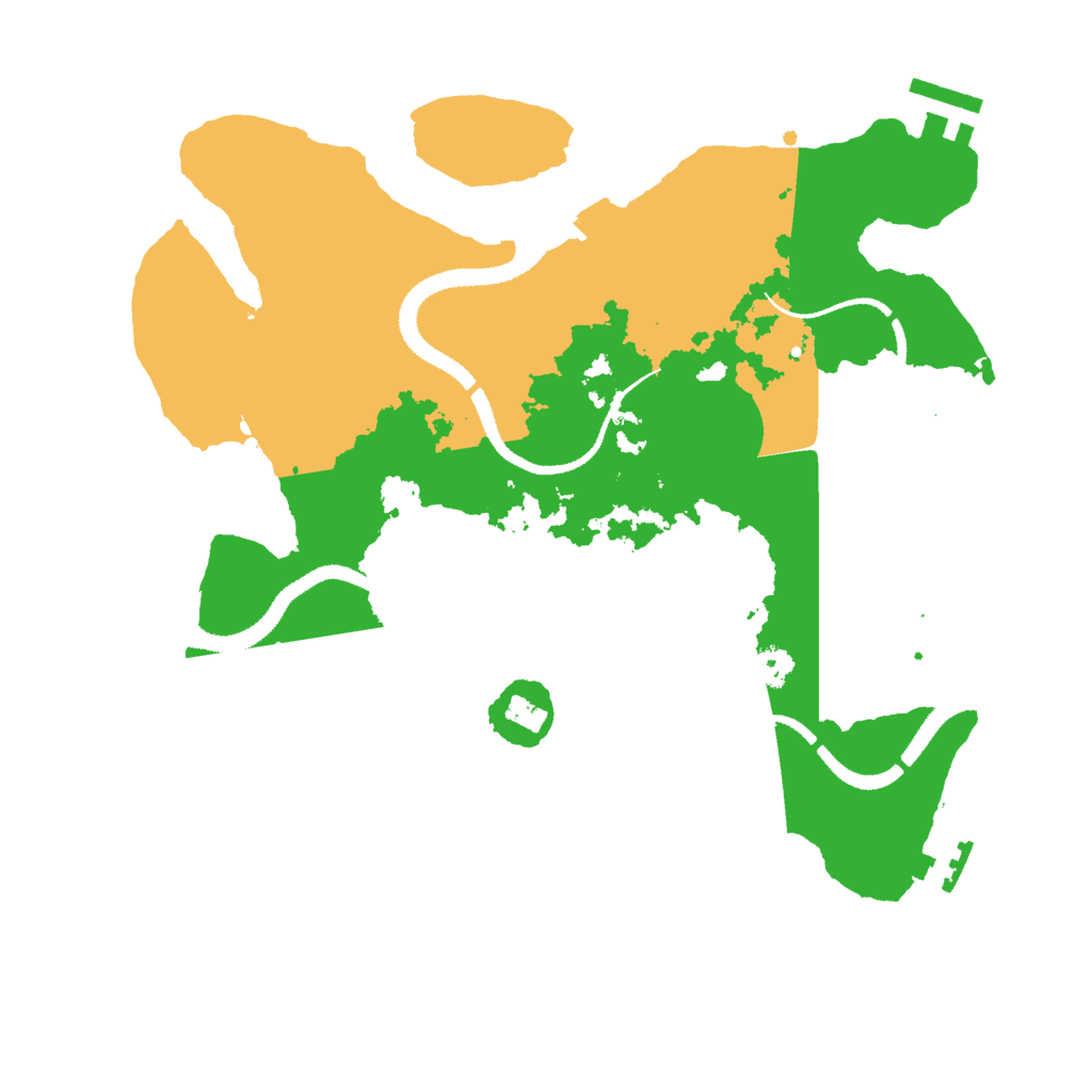 Biome Rust Map: Procedural Map, Size: 3000, Seed: 1127715886