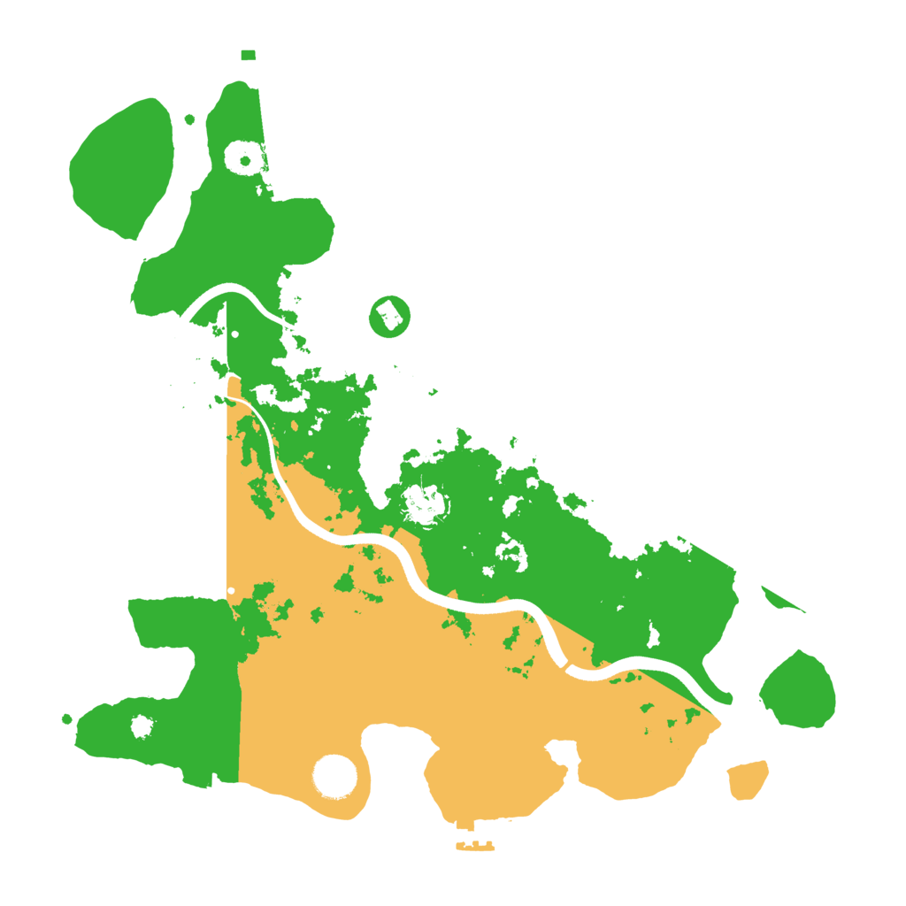 Biome Rust Map: Procedural Map, Size: 3600, Seed: 1211845077