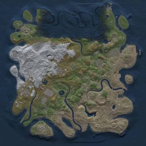 Thumbnail Rust Map: Procedural Map, Size: 4250, Seed: 1743536422, 16 Monuments