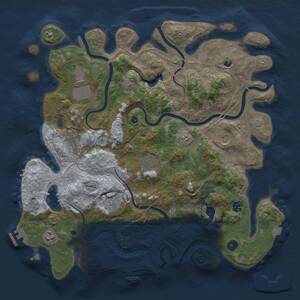 Thumbnail Rust Map: Procedural Map, Size: 4250, Seed: 952427970, 14 Monuments