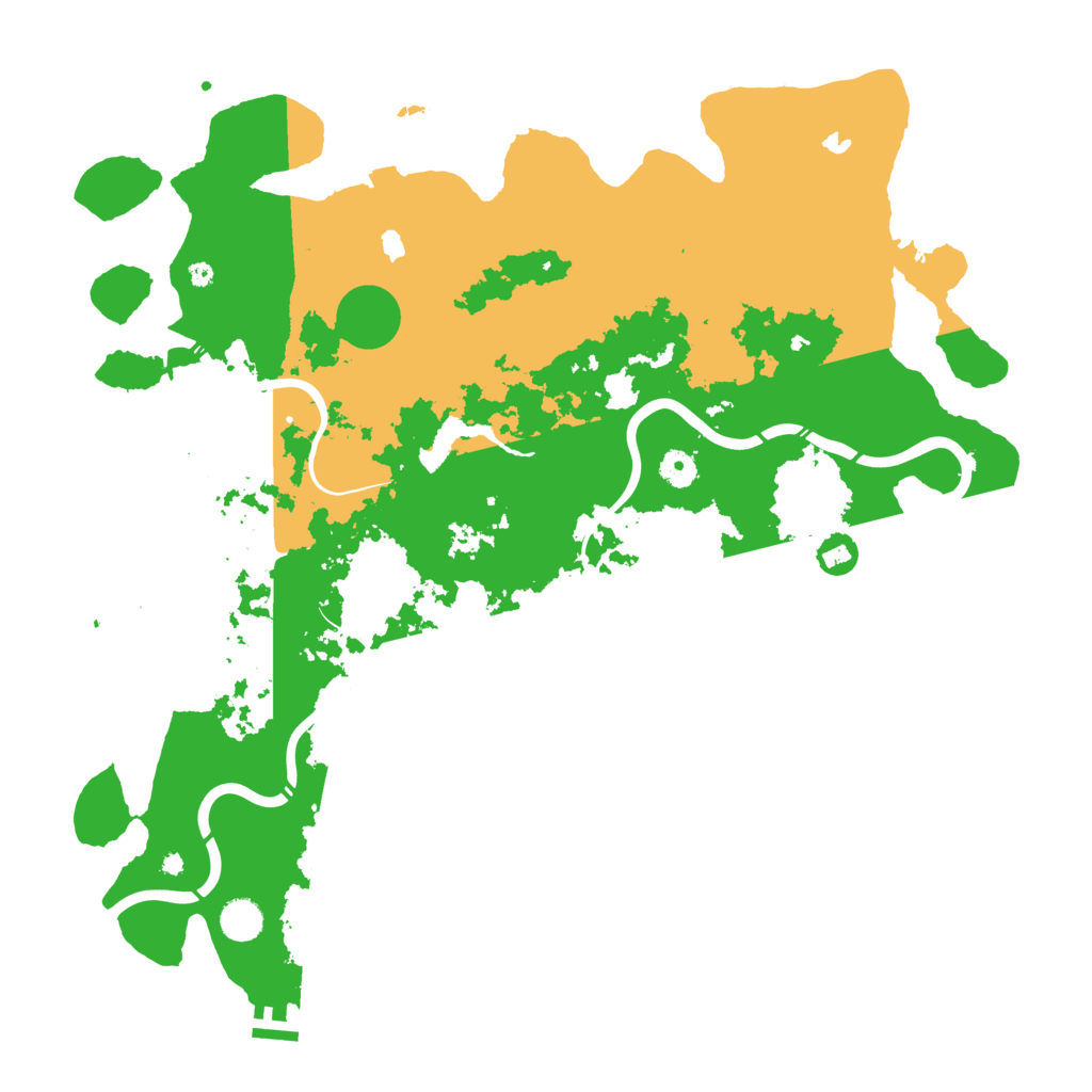 Biome Rust Map: Procedural Map, Size: 4500, Seed: 2086998245