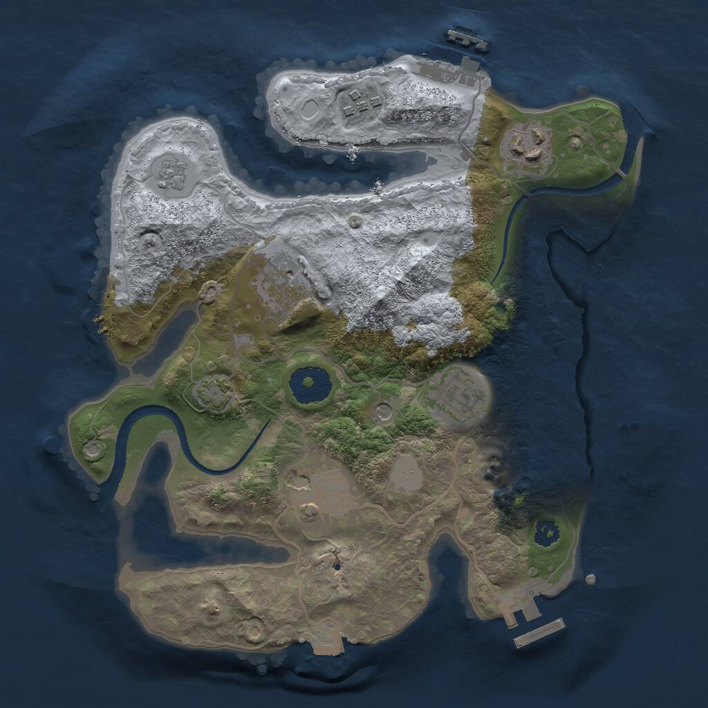 Rust Map: Procedural Map, Size: 2700, Seed: 1757073730, 11 Monuments
