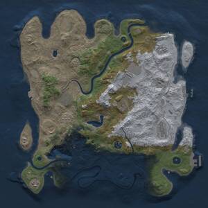 Thumbnail Rust Map: Procedural Map, Size: 4000, Seed: 126451, 16 Monuments