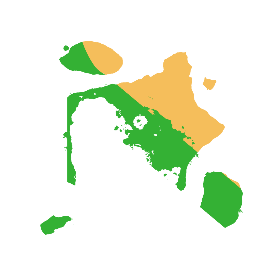 Biome Rust Map: Procedural Map, Size: 2000, Seed: 31066730