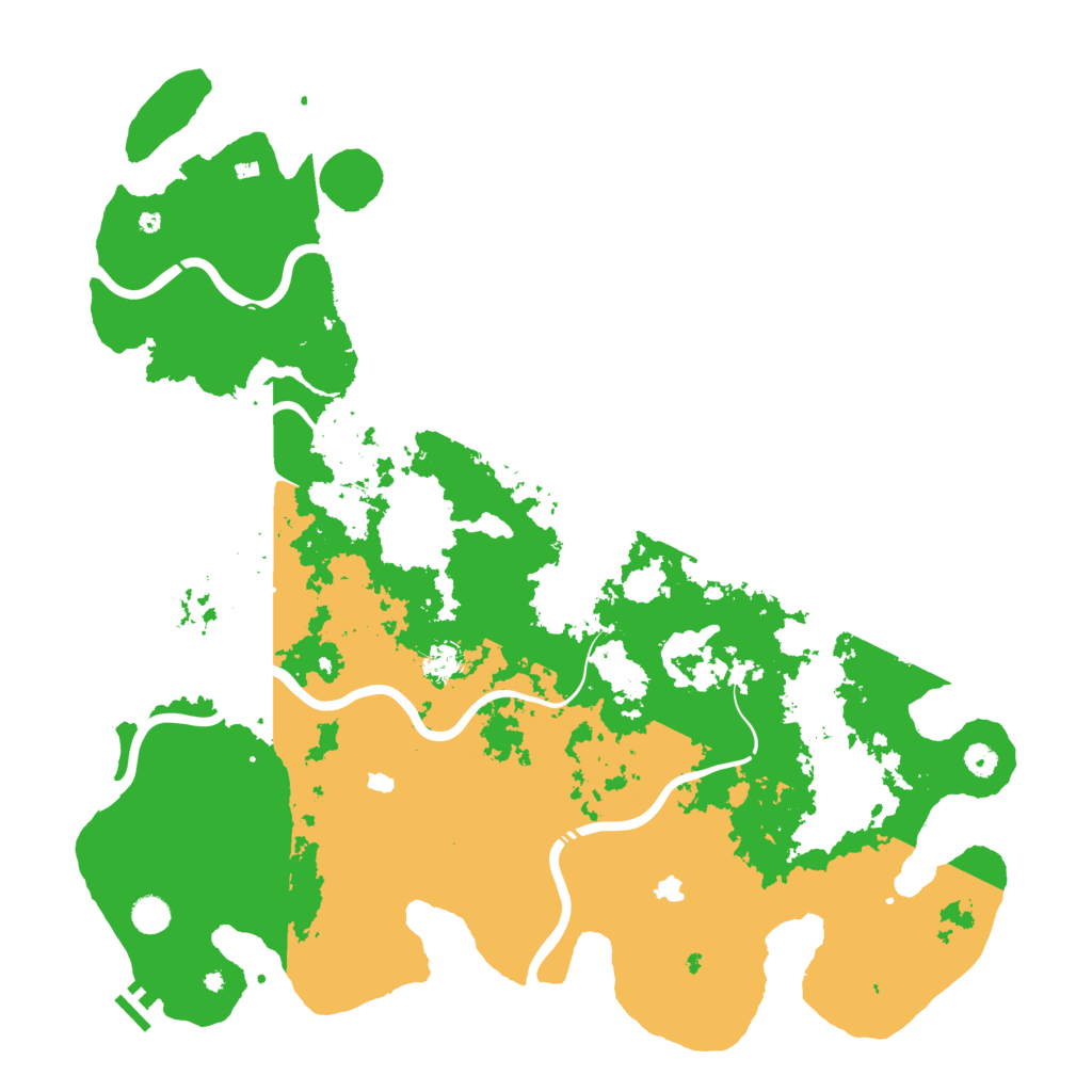 Biome Rust Map: Procedural Map, Size: 5000, Seed: 30736