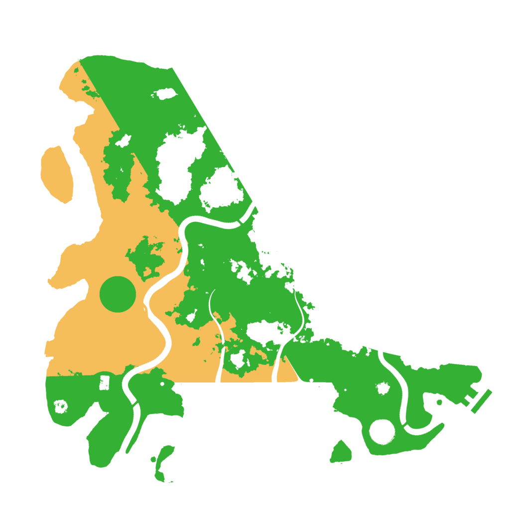Biome Rust Map: Procedural Map, Size: 3700, Seed: 2138066316