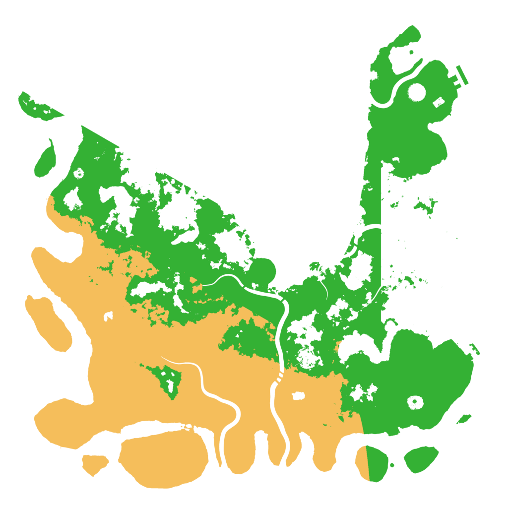 Biome Rust Map: Procedural Map, Size: 5000, Seed: 34857