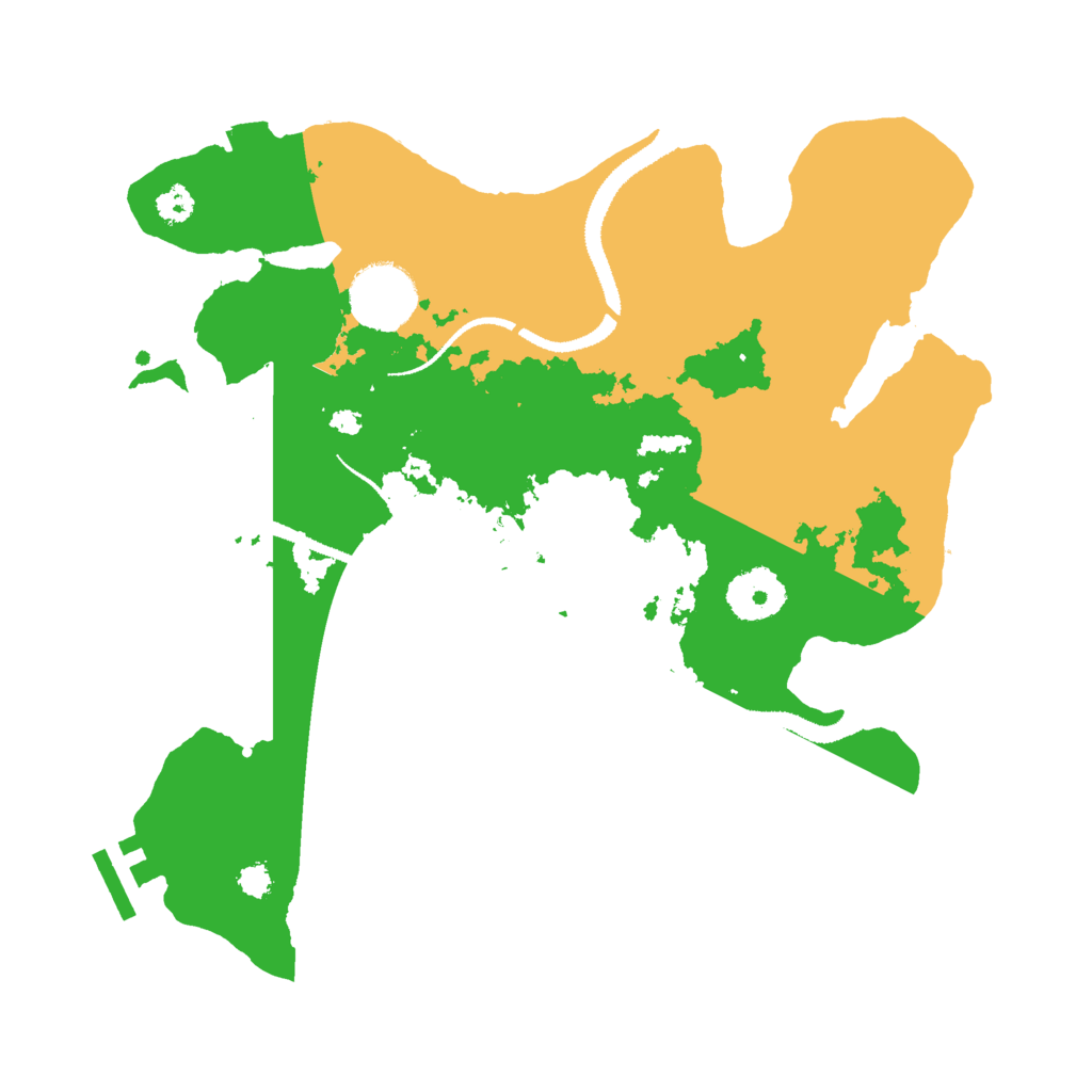 Biome Rust Map: Procedural Map, Size: 3000, Seed: 1216672858