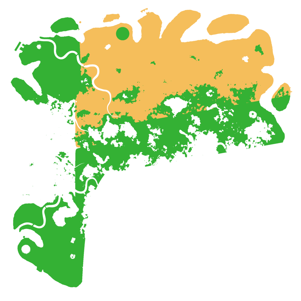 Biome Rust Map: Procedural Map, Size: 6000, Seed: 159624