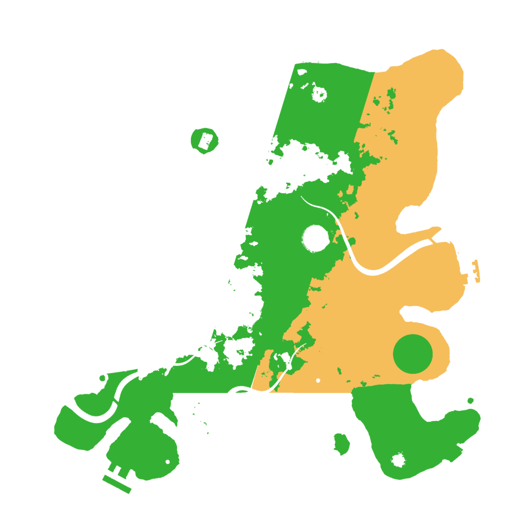 Biome Rust Map: Procedural Map, Size: 3500, Seed: 13495682