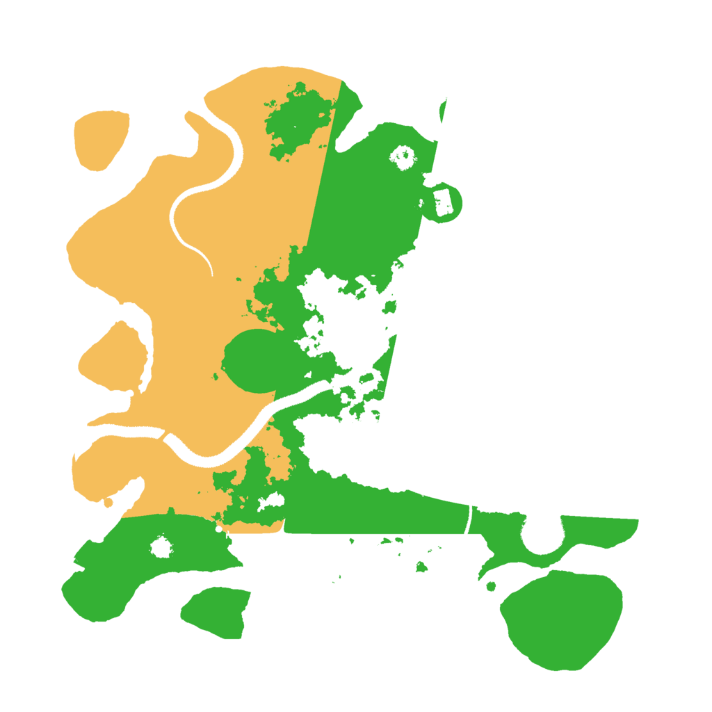 Biome Rust Map: Procedural Map, Size: 3000, Seed: 1066081842
