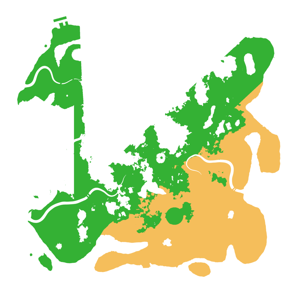 Biome Rust Map: Procedural Map, Size: 4500, Seed: 109481004