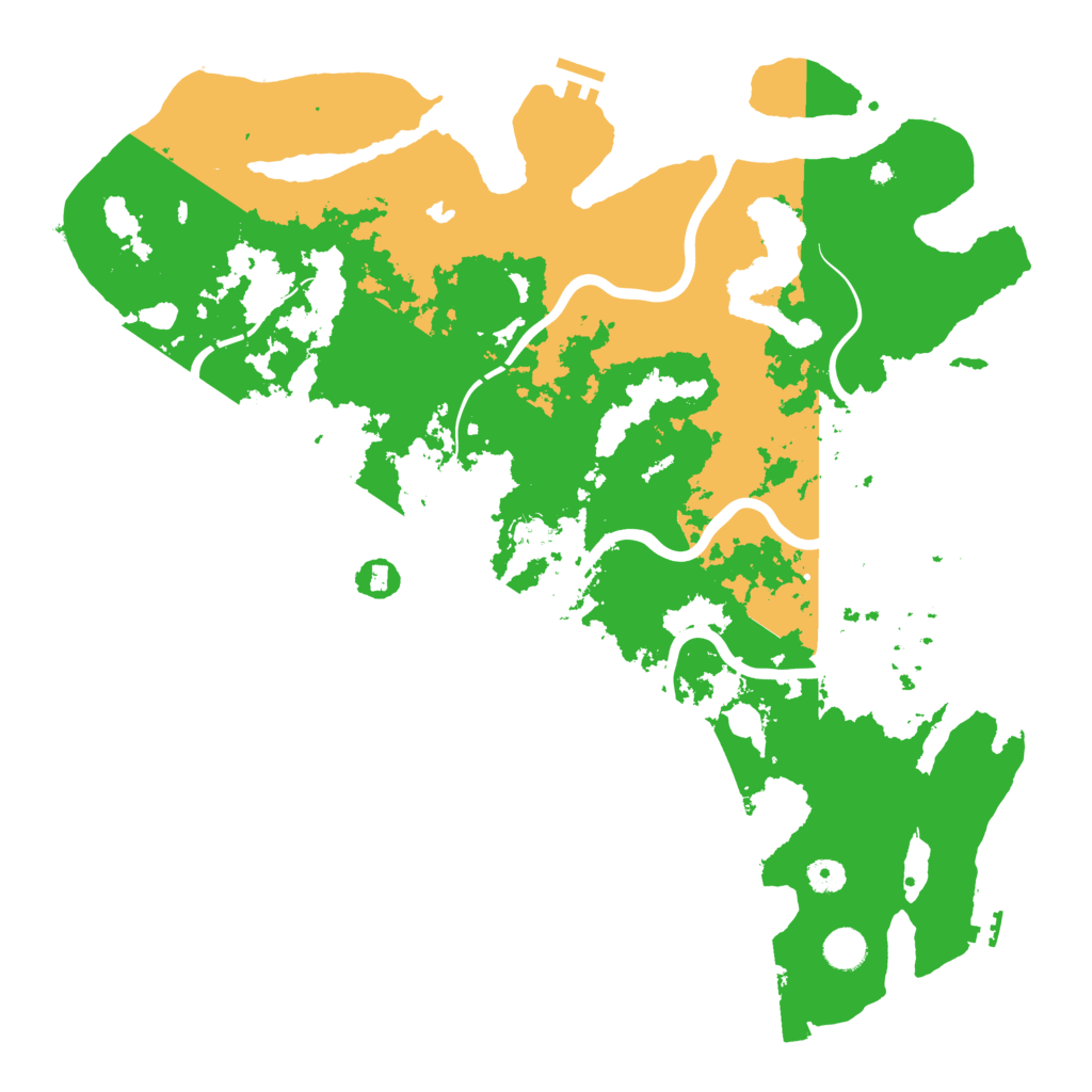 Biome Rust Map: Procedural Map, Size: 4500, Seed: 1019627771
