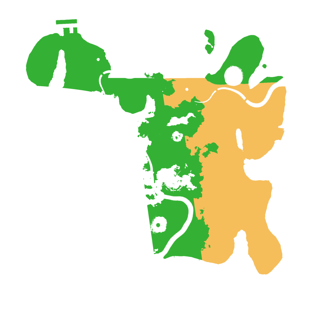 Biome Rust Map: Procedural Map, Size: 3000, Seed: 97593