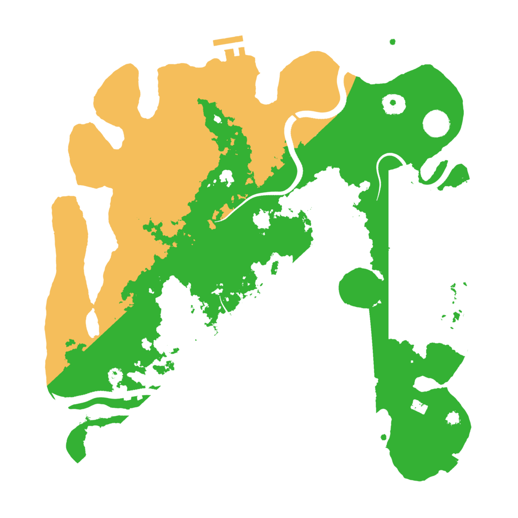 Biome Rust Map: Procedural Map, Size: 3500, Seed: 1521013424