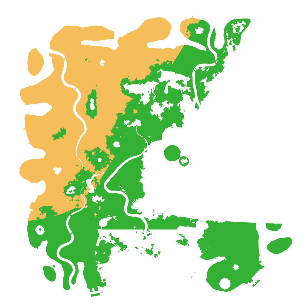 Biome Rust Map: Procedural Map, Size: 5000, Seed: 1448441785
