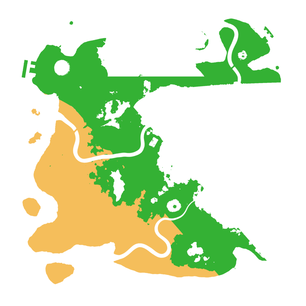 Biome Rust Map: Procedural Map, Size: 3500, Seed: 886425