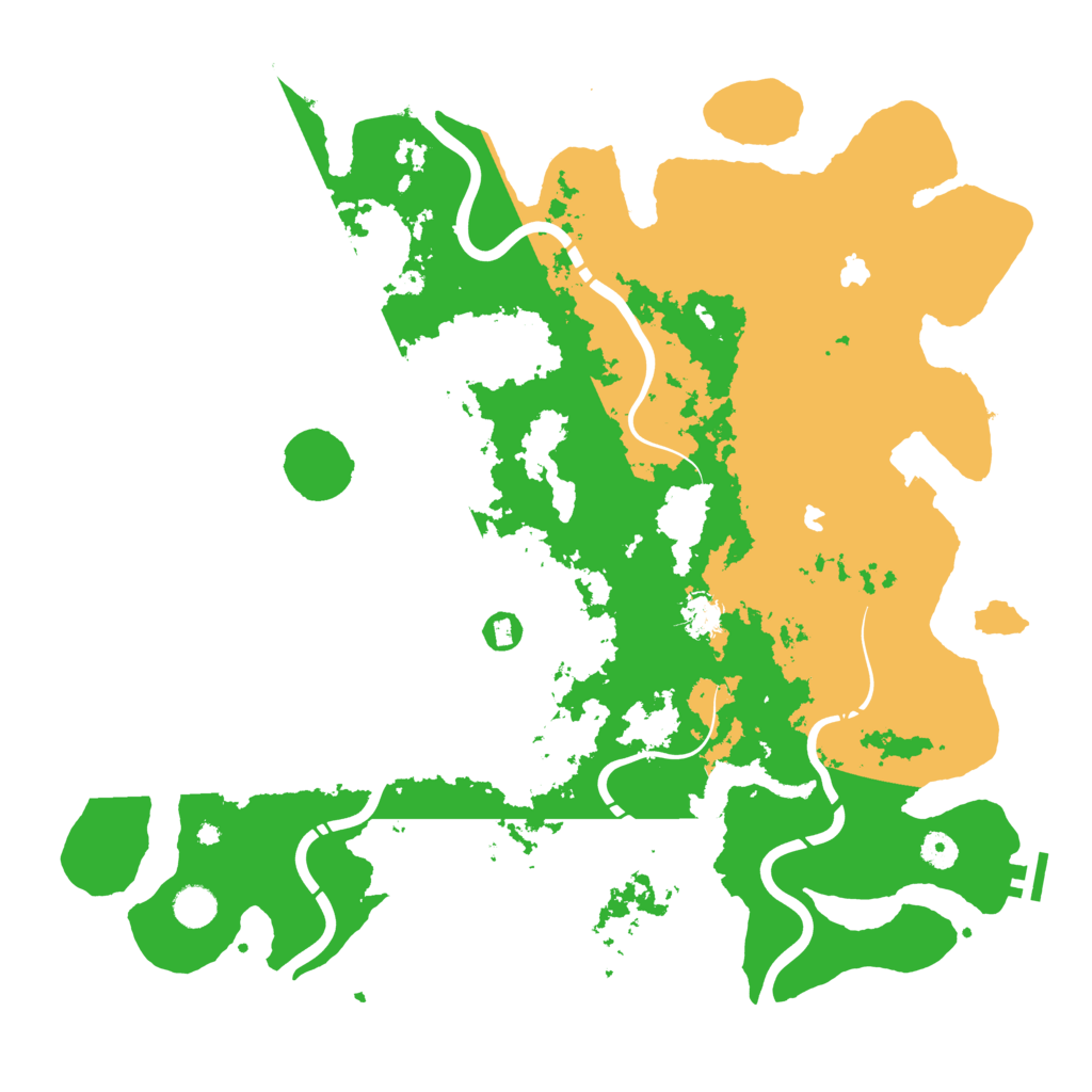 Biome Rust Map: Procedural Map, Size: 4500, Seed: 1996753358