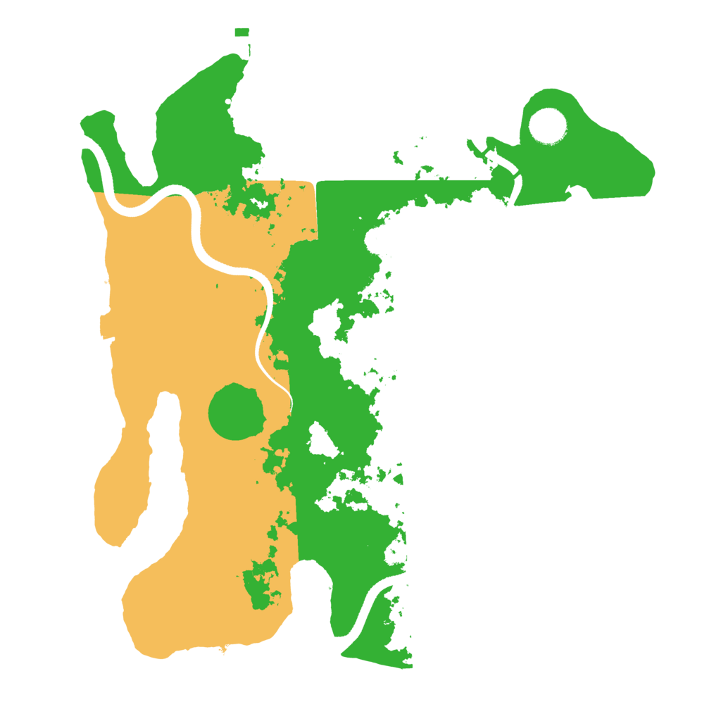 Biome Rust Map: Procedural Map, Size: 3500, Seed: 395045281