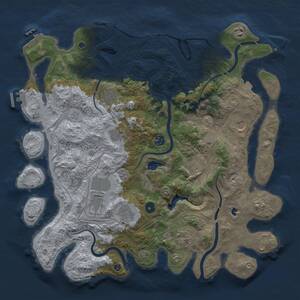 Thumbnail Rust Map: Procedural Map, Size: 4250, Seed: 5421259, 16 Monuments