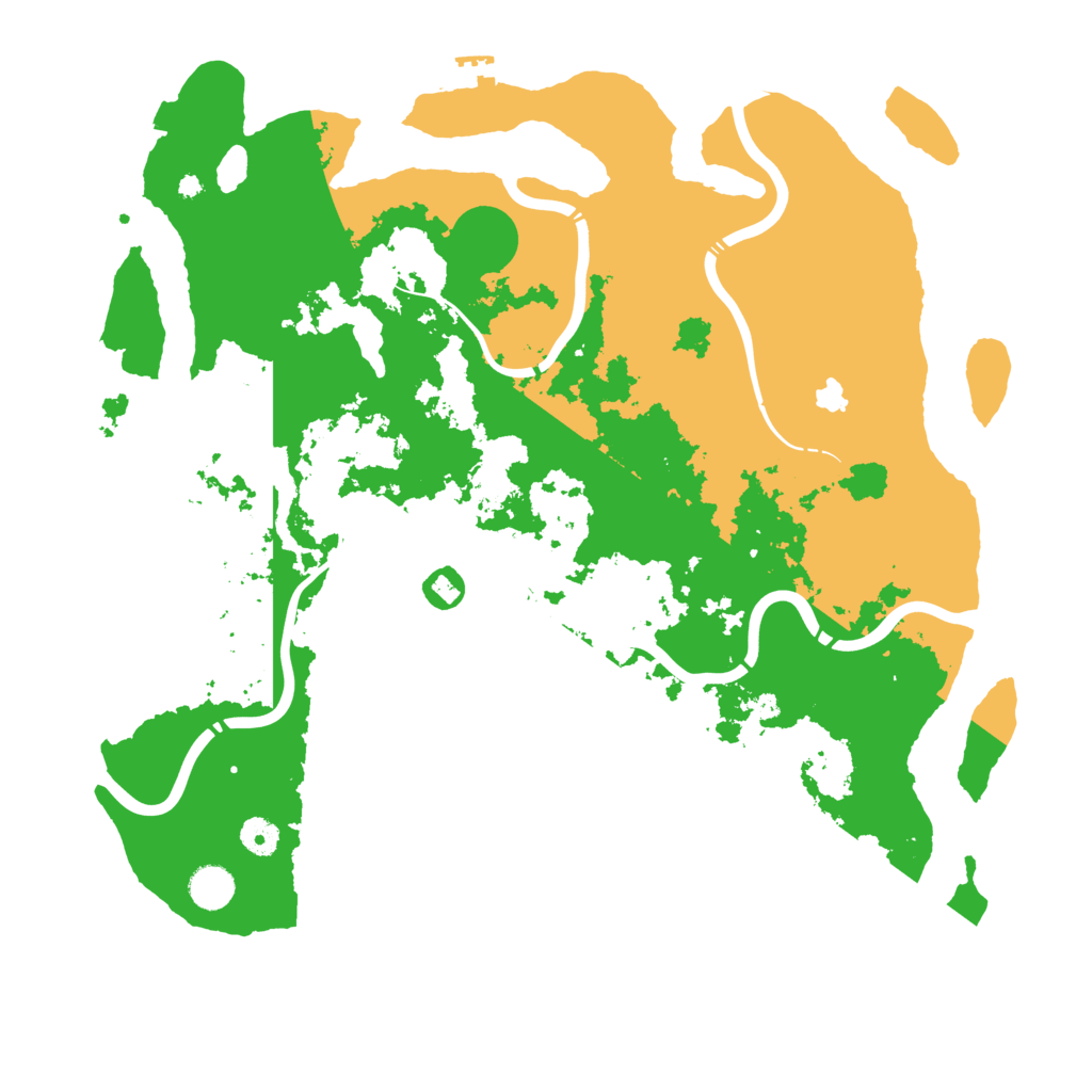 Biome Rust Map: Procedural Map, Size: 4300, Seed: 77476891