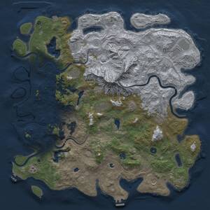 Thumbnail Rust Map: Procedural Map, Size: 5000, Seed: 1519964500, 17 Monuments