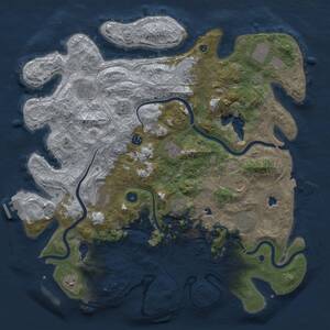Thumbnail Rust Map: Procedural Map, Size: 4500, Seed: 1571256173, 17 Monuments