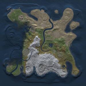 Thumbnail Rust Map: Procedural Map, Size: 3000, Seed: 310230870, 13 Monuments